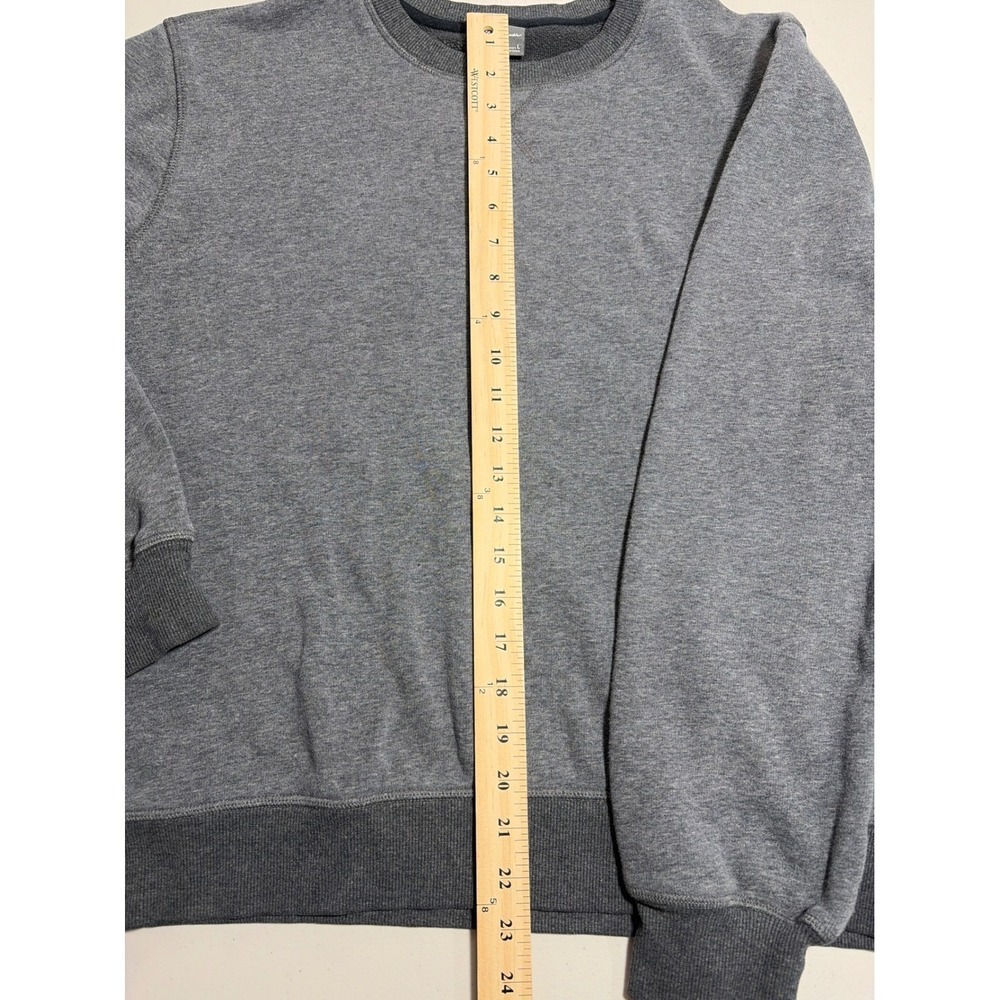Eddie Bauer Mens Gray Crewneck Sweatshirt Fleece Lined Ribbed Trim Large - Picture 7 of 11